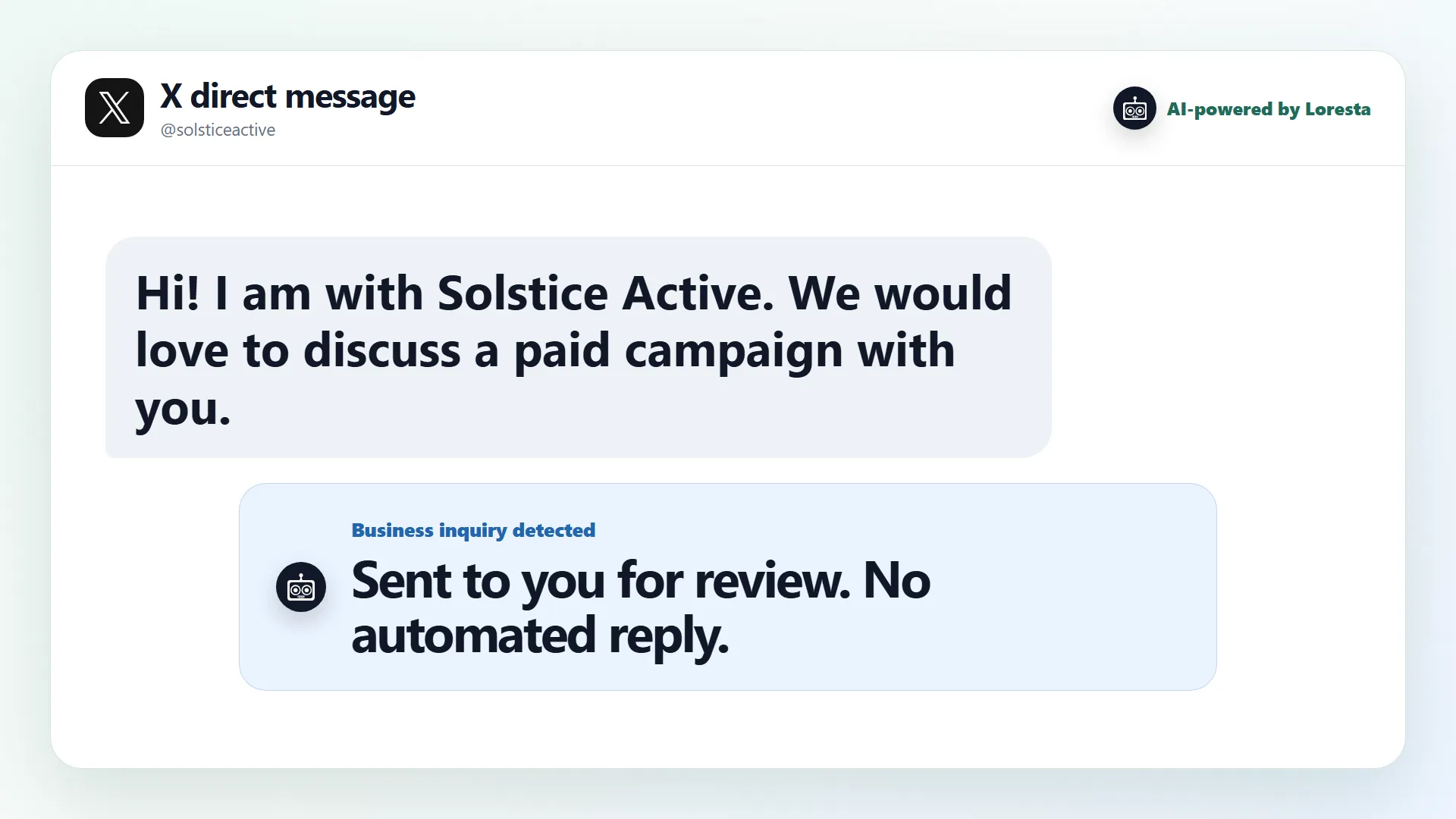 A creator reviewing a custom request before deciding on scope and terms